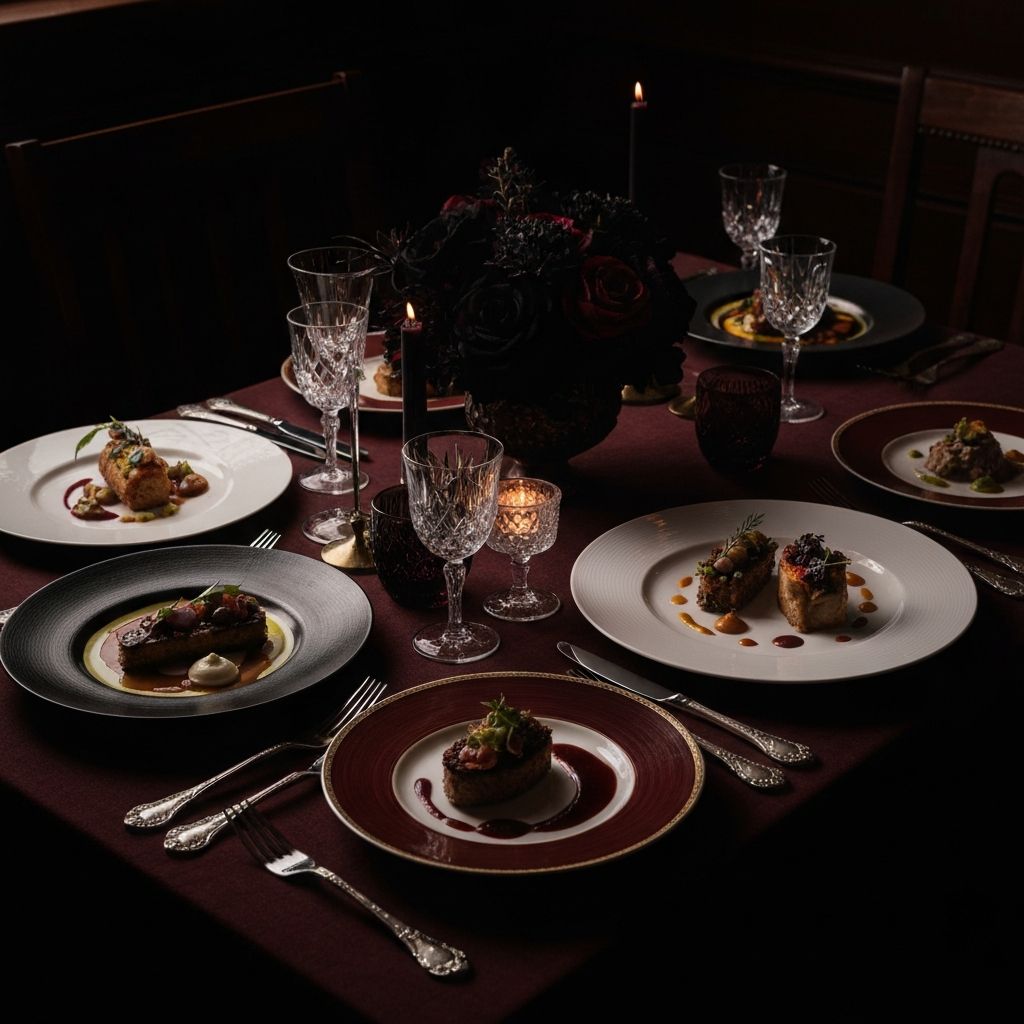 Atmospheric food presentation